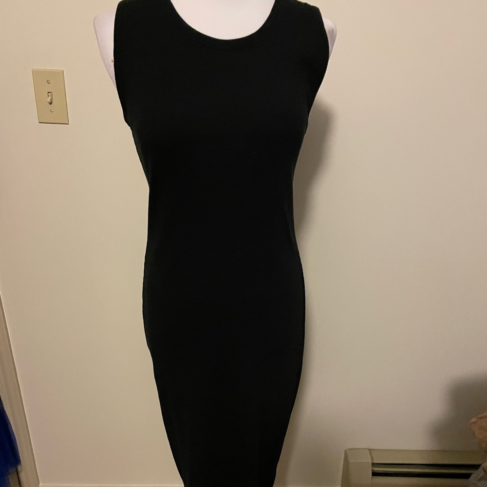 Community ribbed tank fitted midi dress